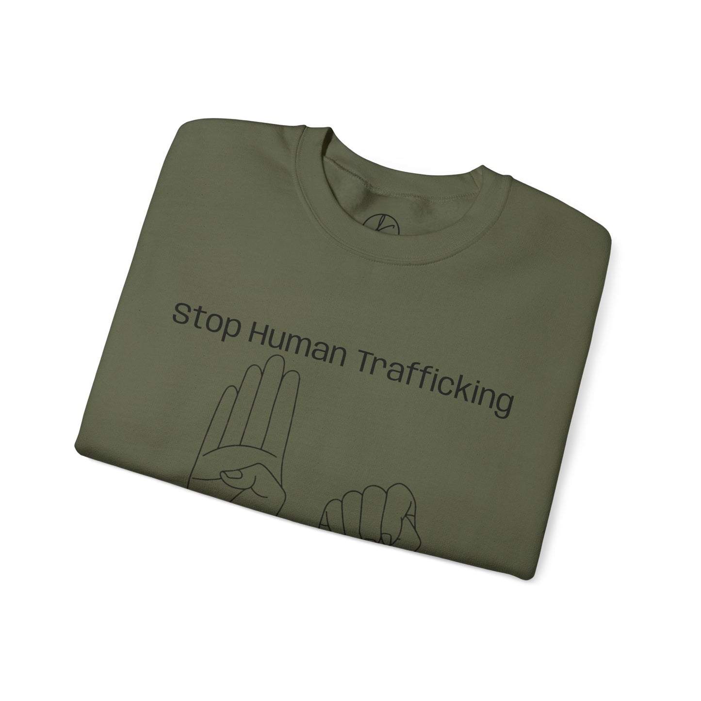 Human Trafficking Hand Sign Sweatshirt