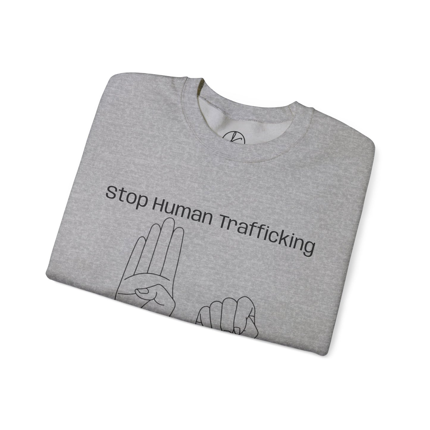 Human Trafficking Hand Sign Sweatshirt