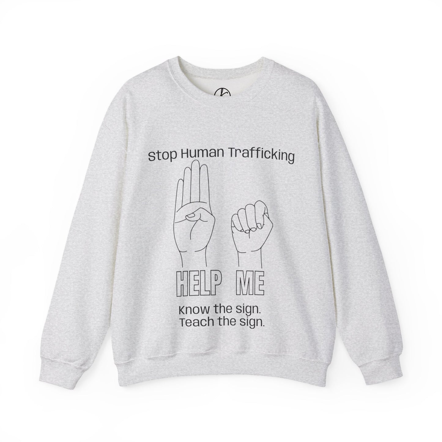 Human Trafficking Hand Sign Sweatshirt