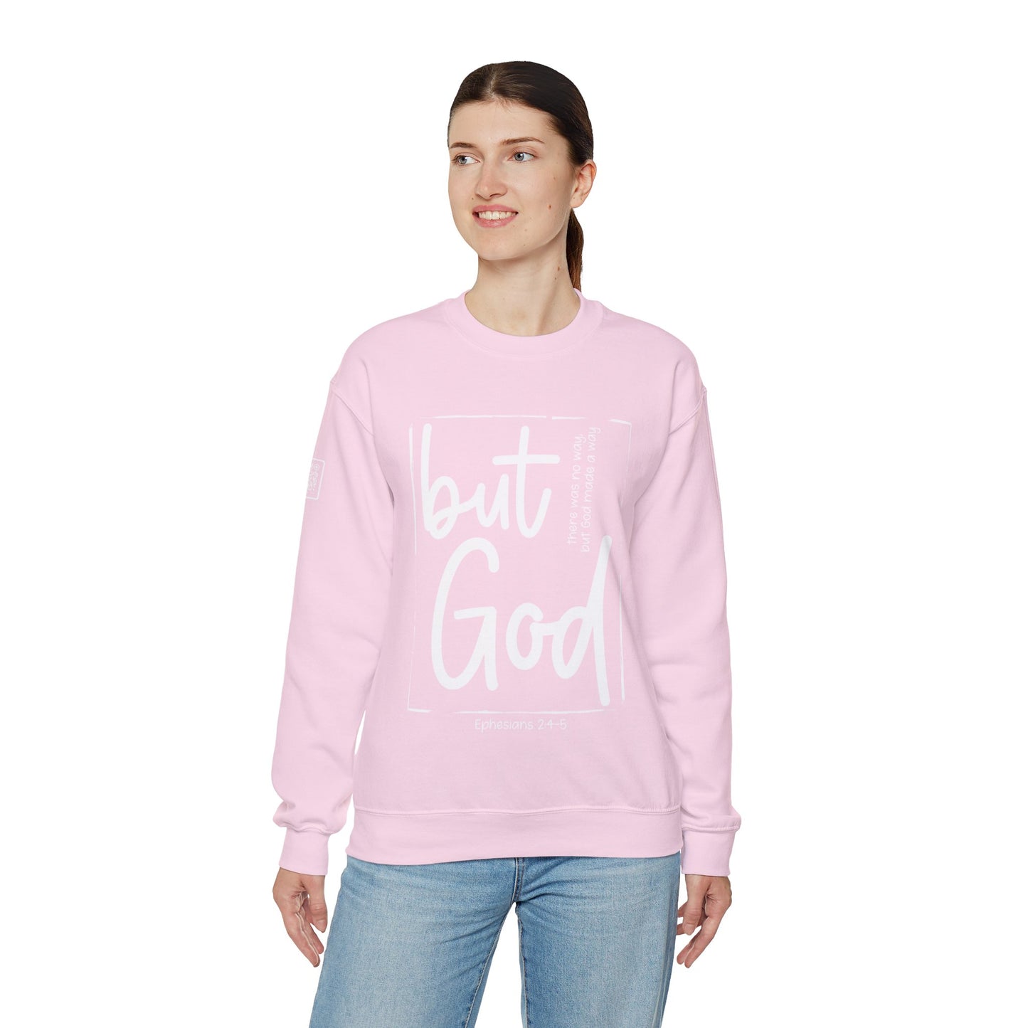 But God Unisex Heavy Blend™ Crewneck Sweatshirt