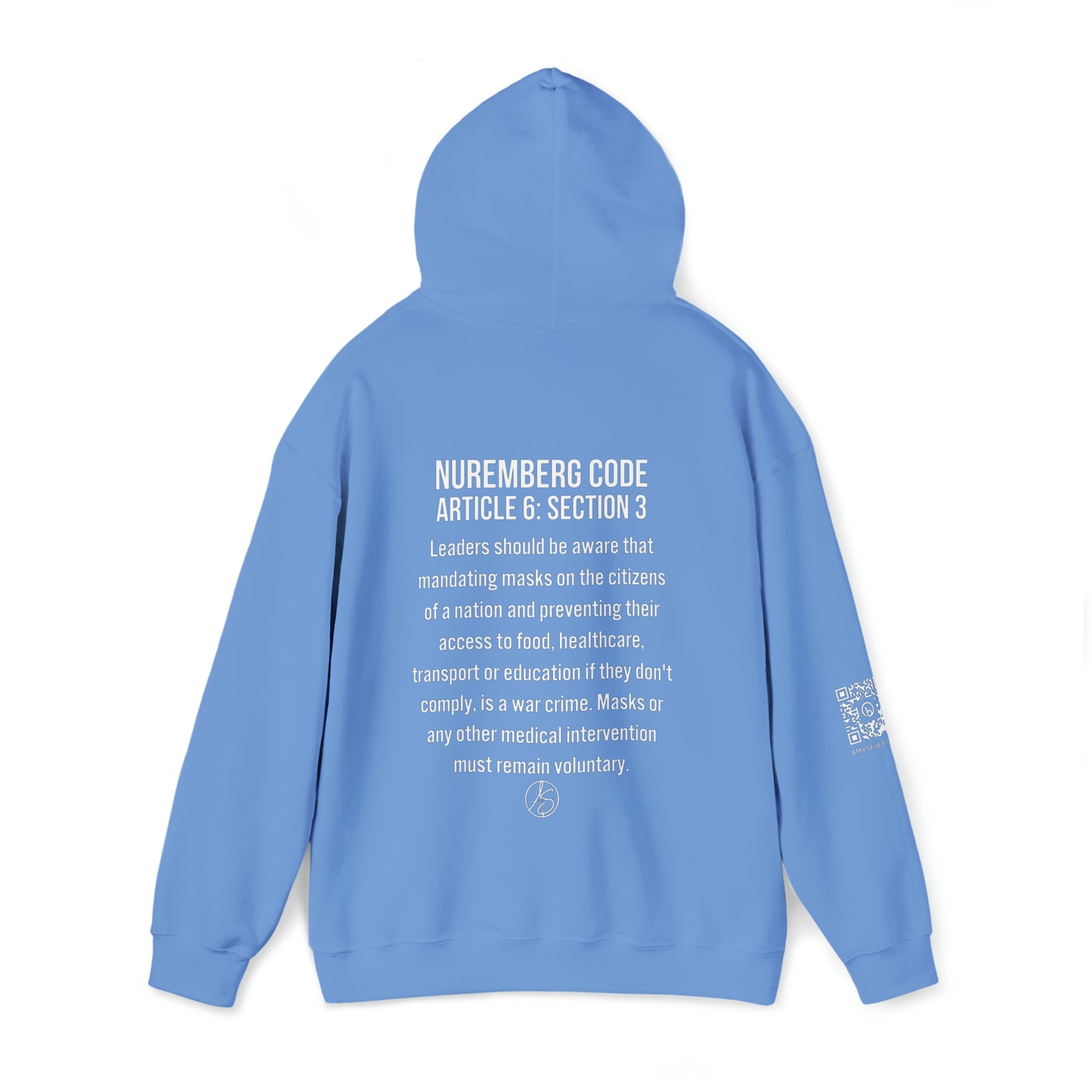 Mask Mandates = War Crimes Unisex Heavy Blend™ Hooded Sweatshirt