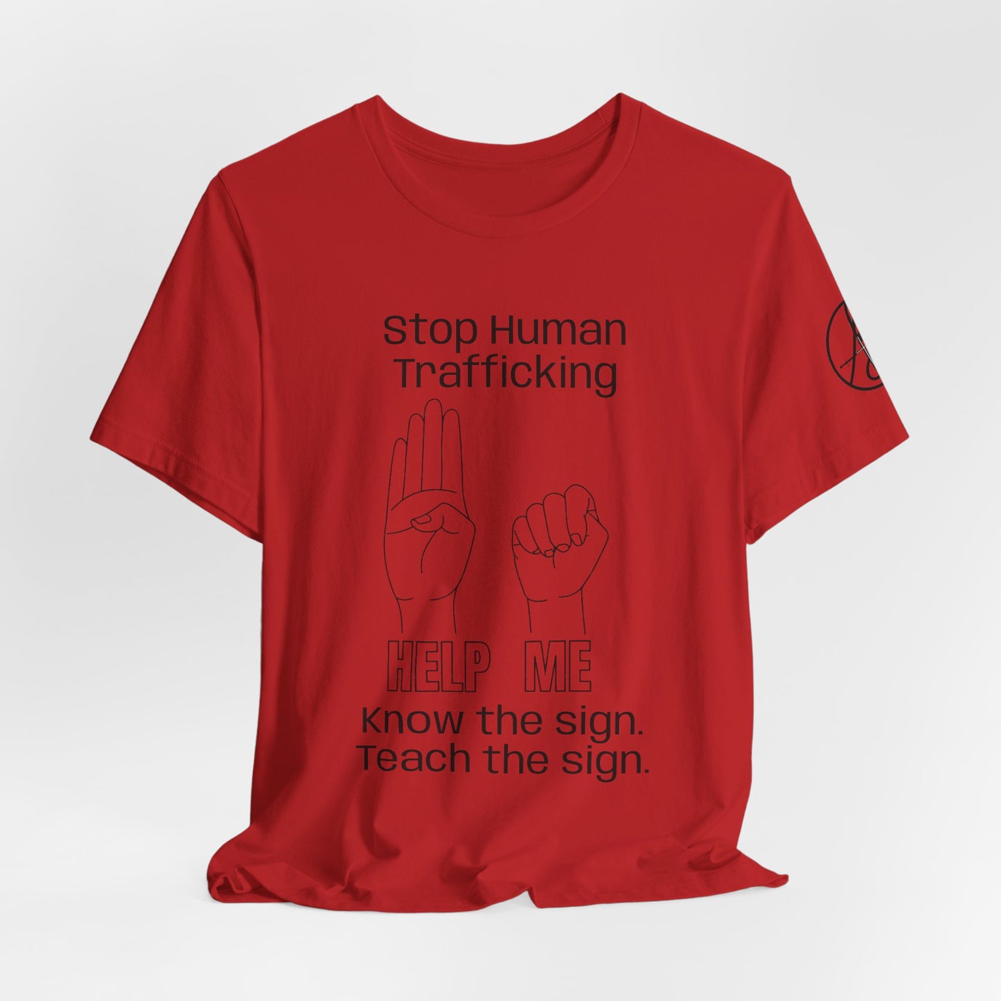 Human Trafficking Hand Sign Unisex Tee