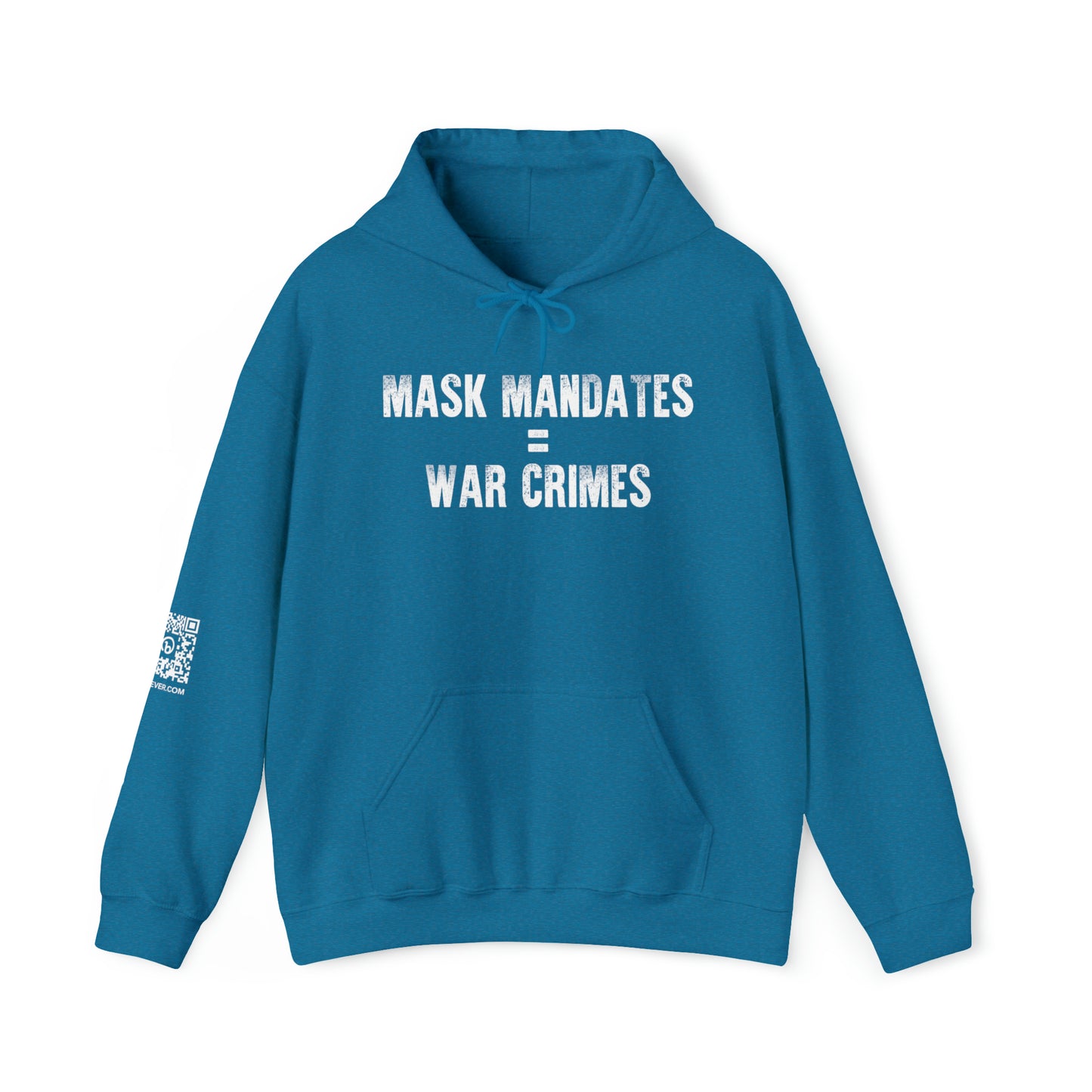 Mask Mandates = War Crimes Unisex Heavy Blend™ Hooded Sweatshirt