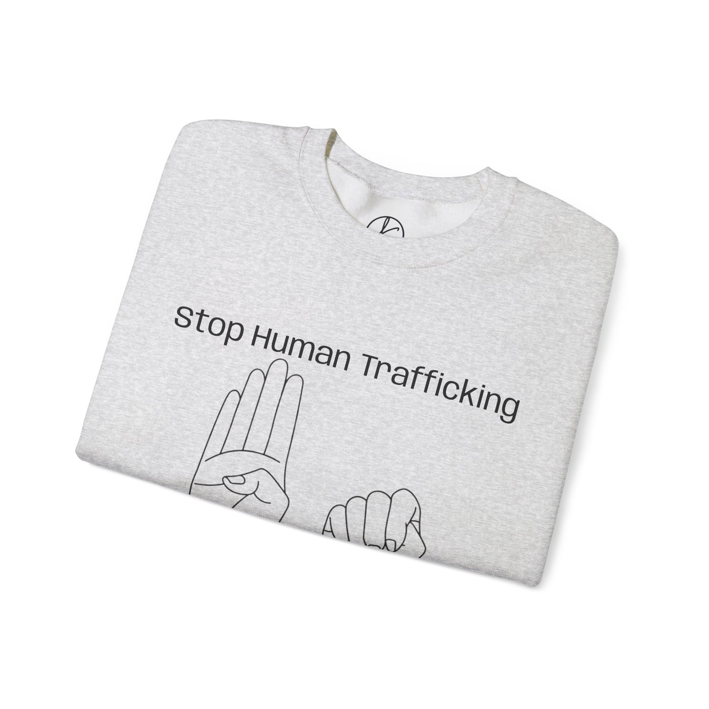 Human Trafficking Hand Sign Sweatshirt