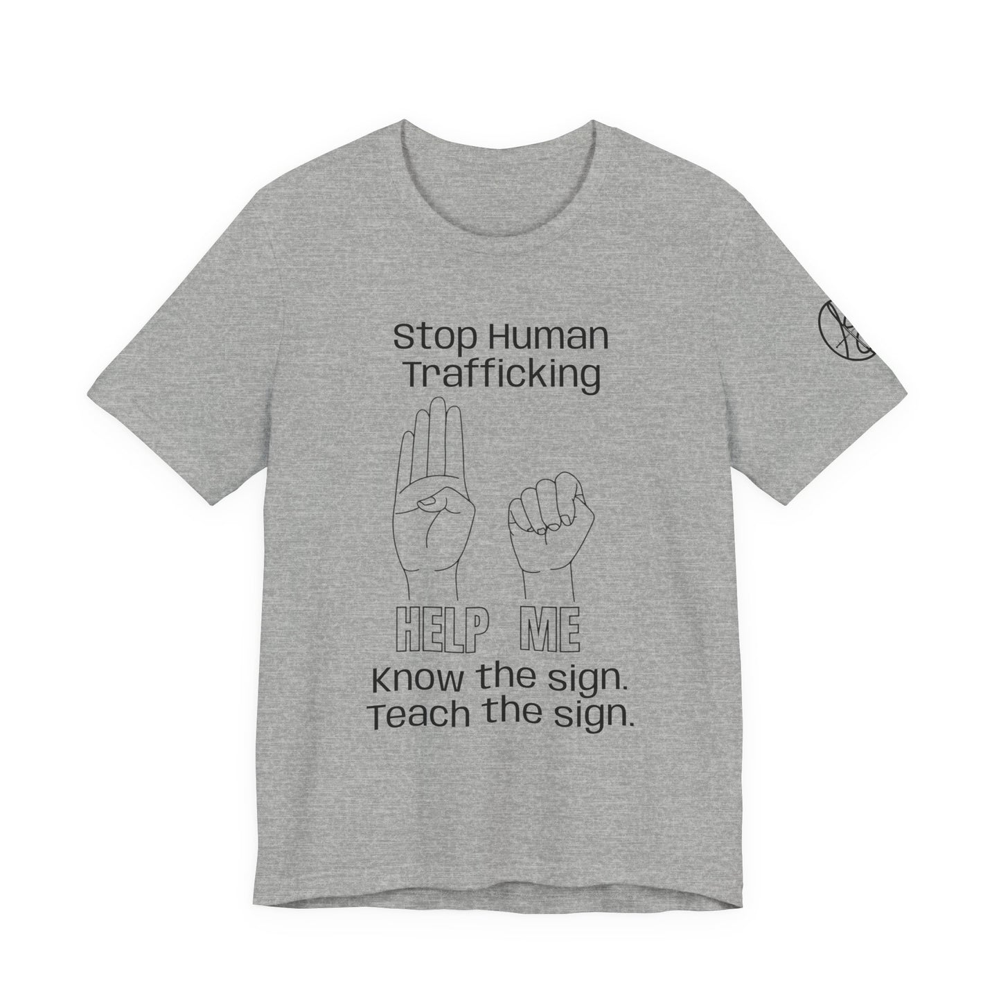 Human Trafficking Hand Sign Unisex Tee
