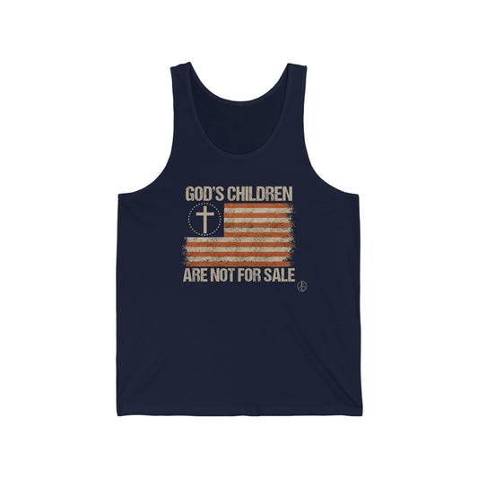 God’s Children Are Not For Sale Unisex Jersey Tank