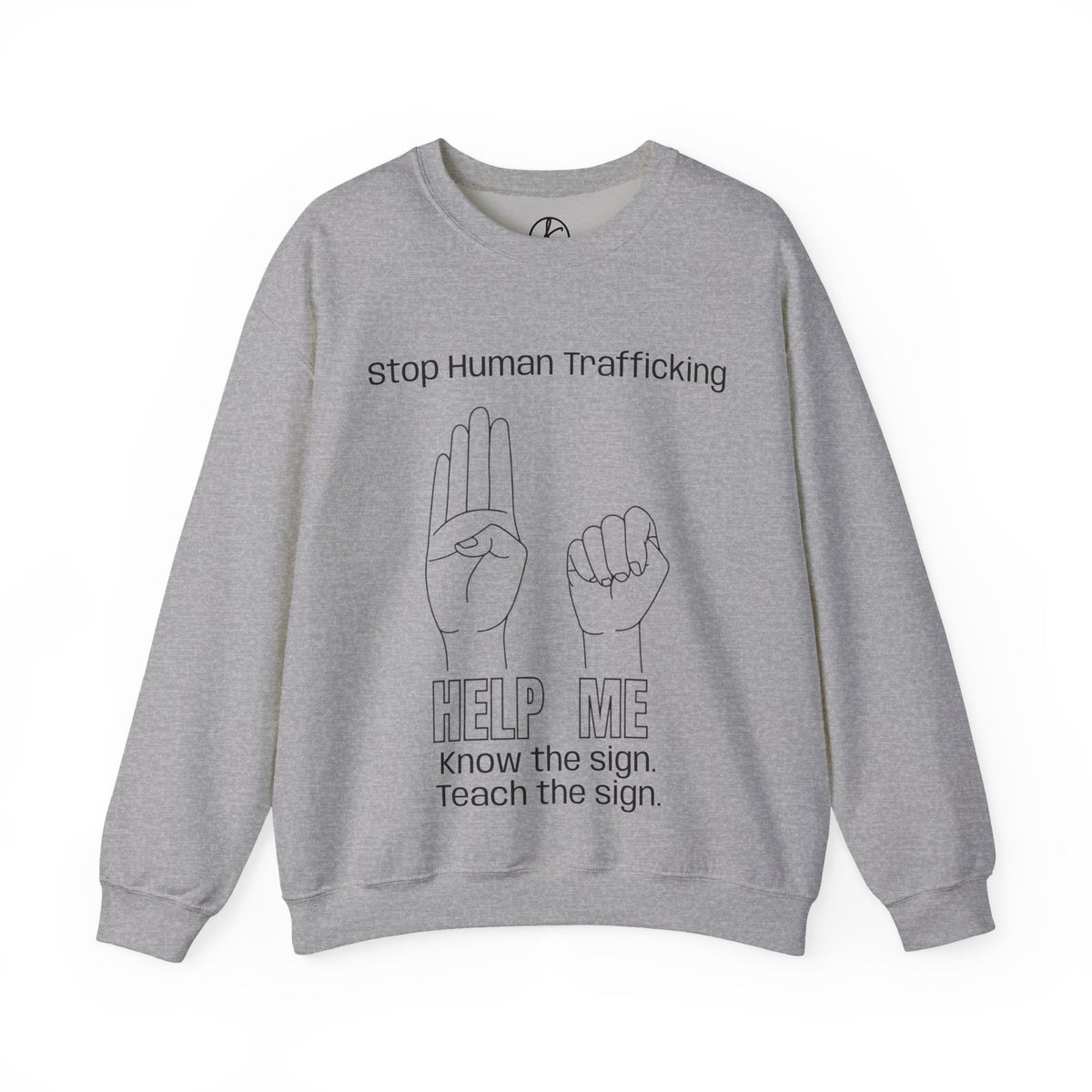 Human Trafficking Hand Sign Sweatshirt