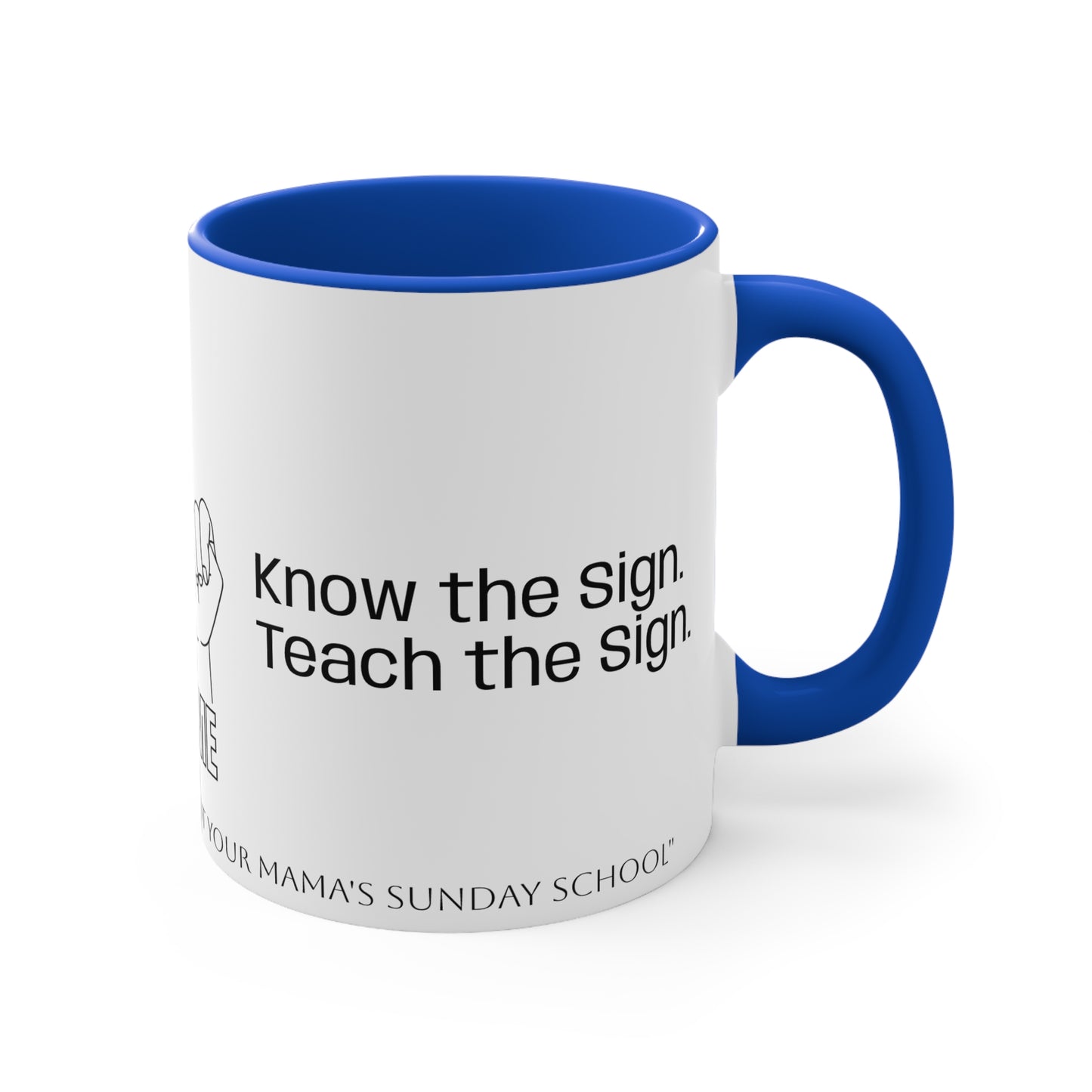 Human Trafficking Hand Sign Coffee Mug