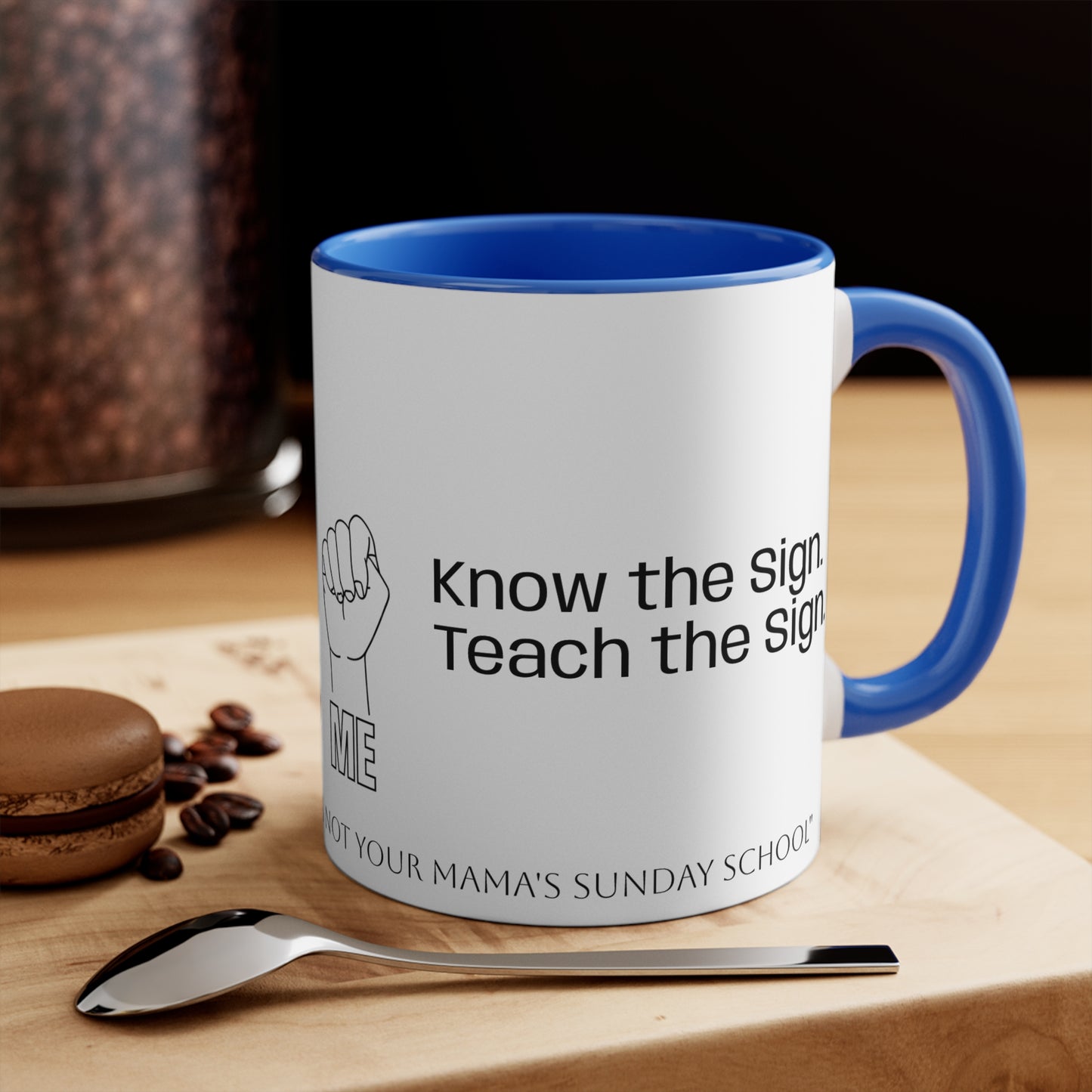 Human Trafficking Hand Sign Coffee Mug