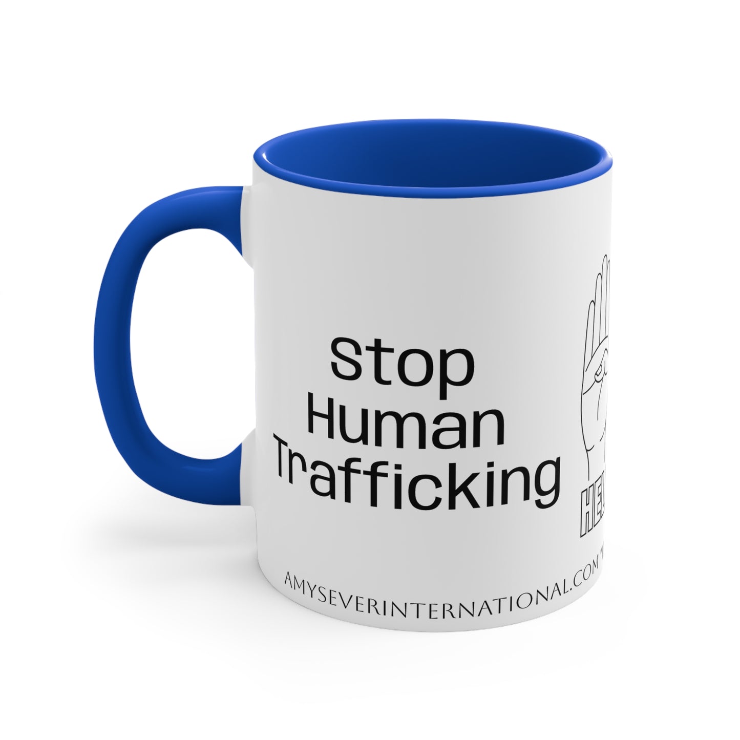 Human Trafficking Hand Sign Coffee Mug
