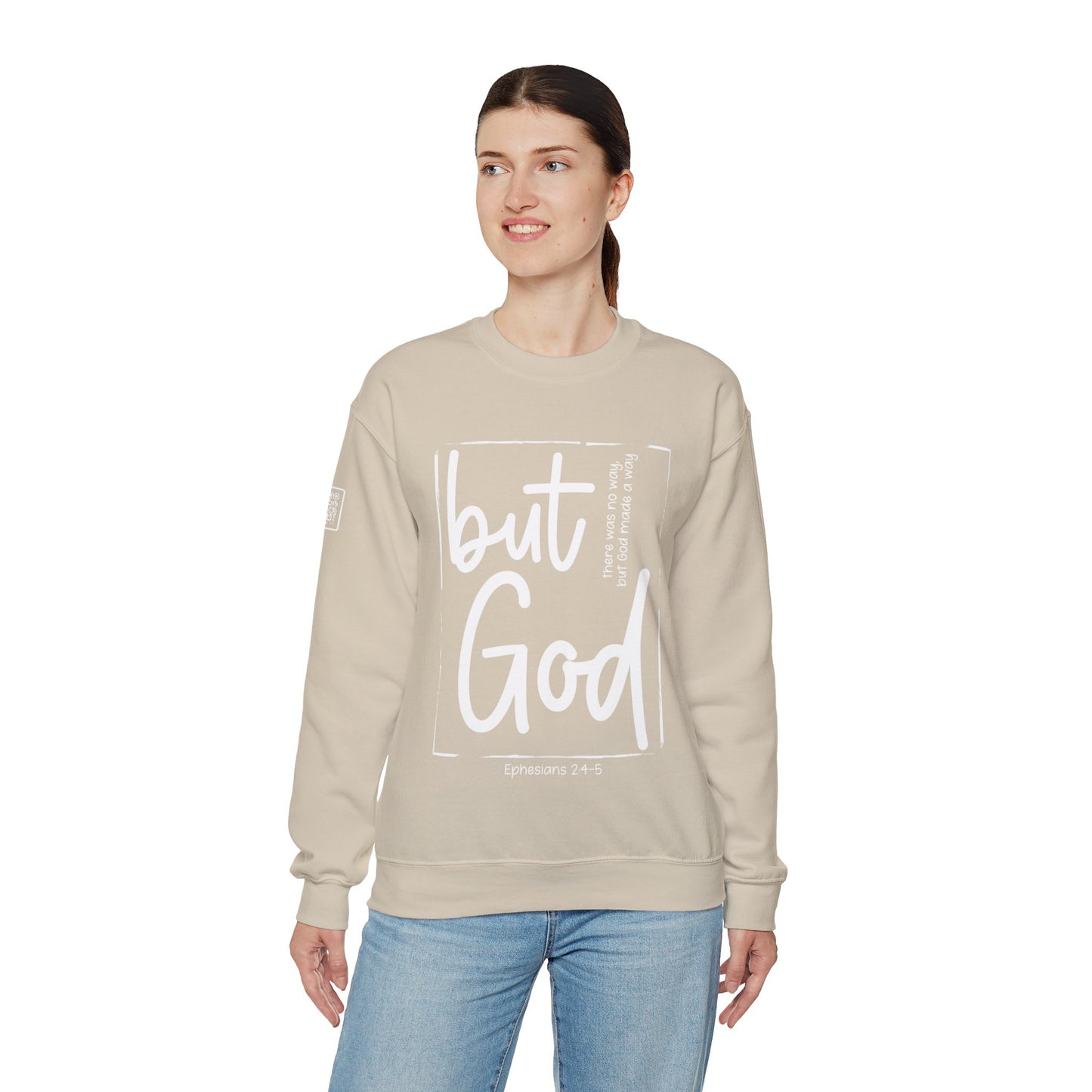 But God Unisex Heavy Blend™ Crewneck Sweatshirt