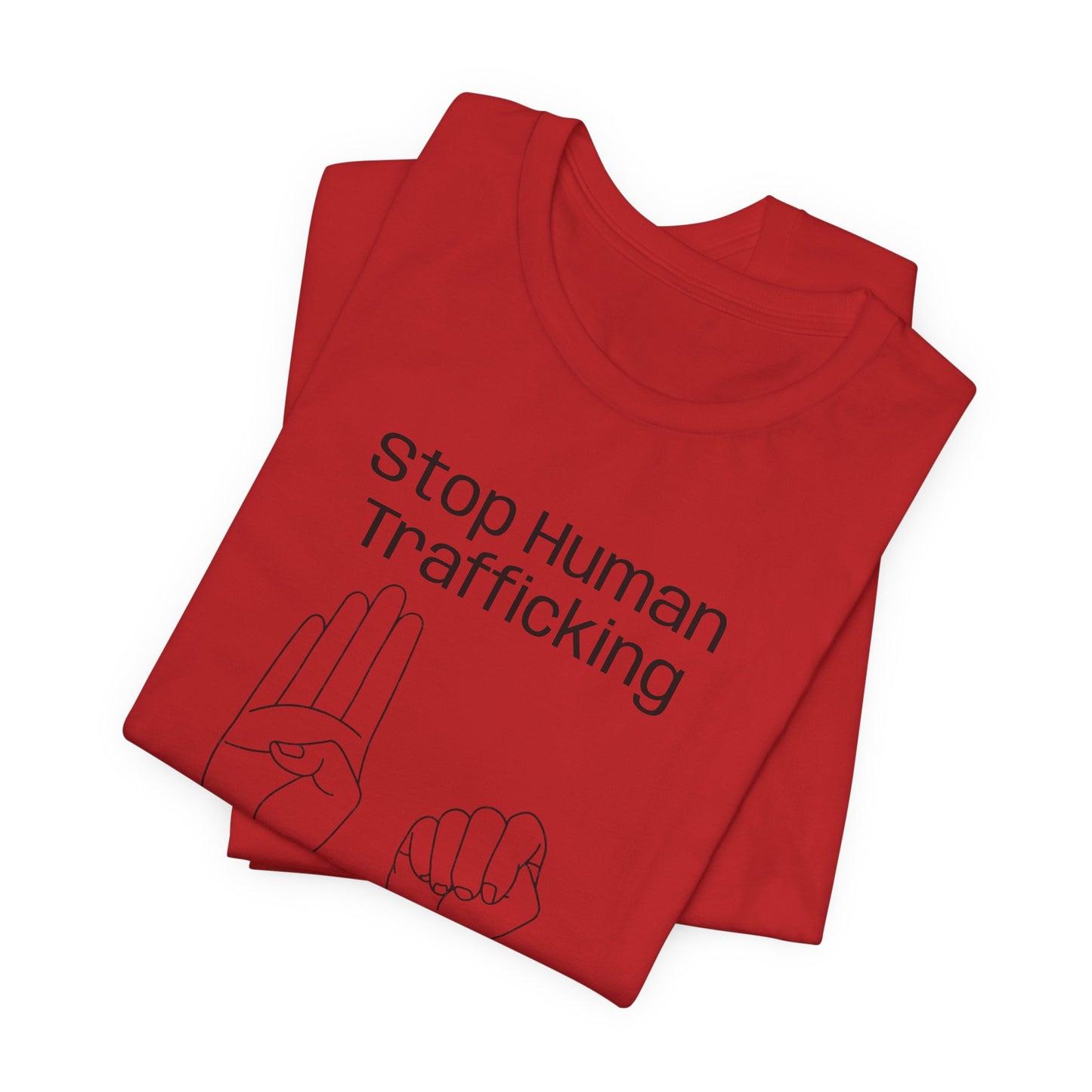 Human Trafficking Hand Sign Unisex Tee