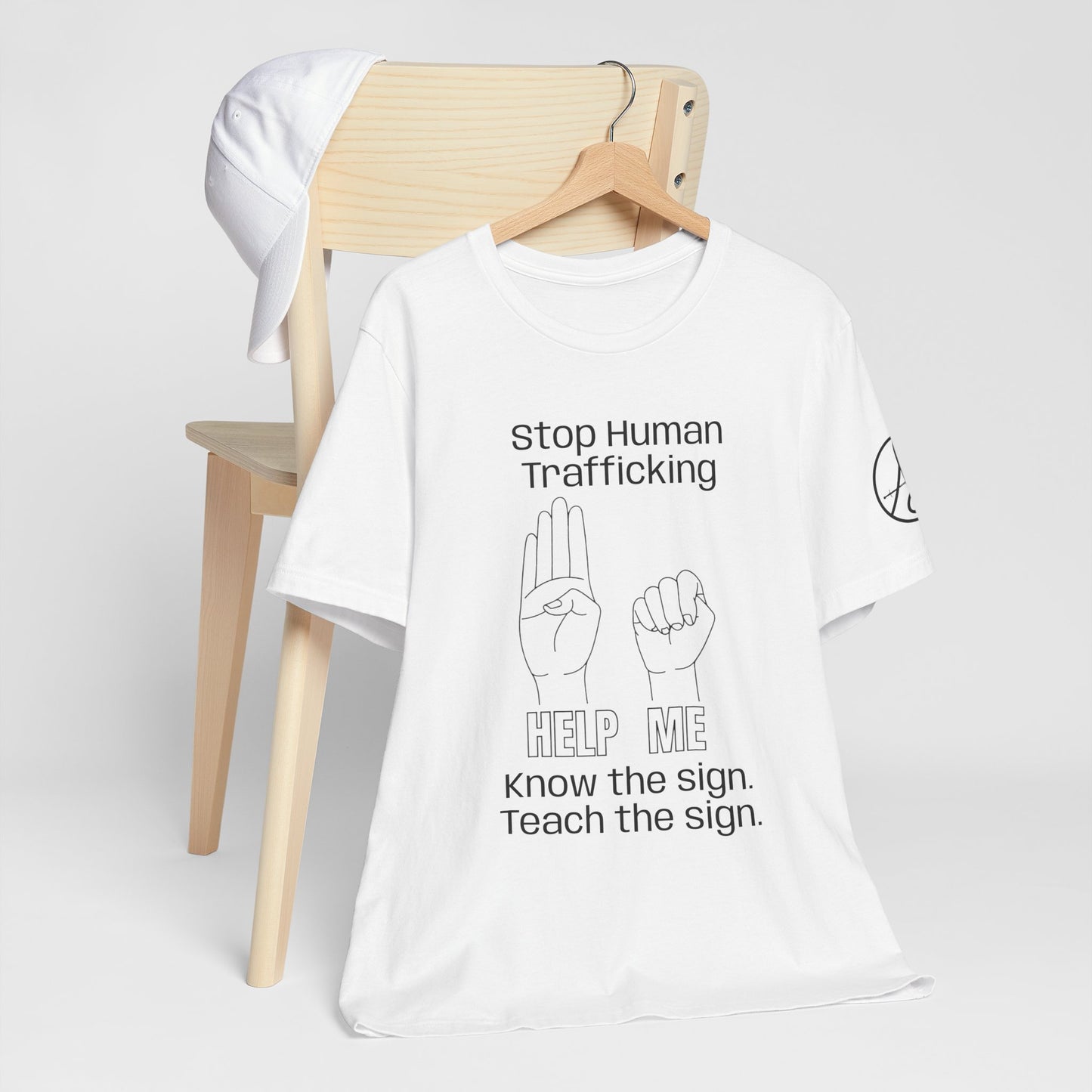 Human Trafficking Hand Sign Unisex Tee