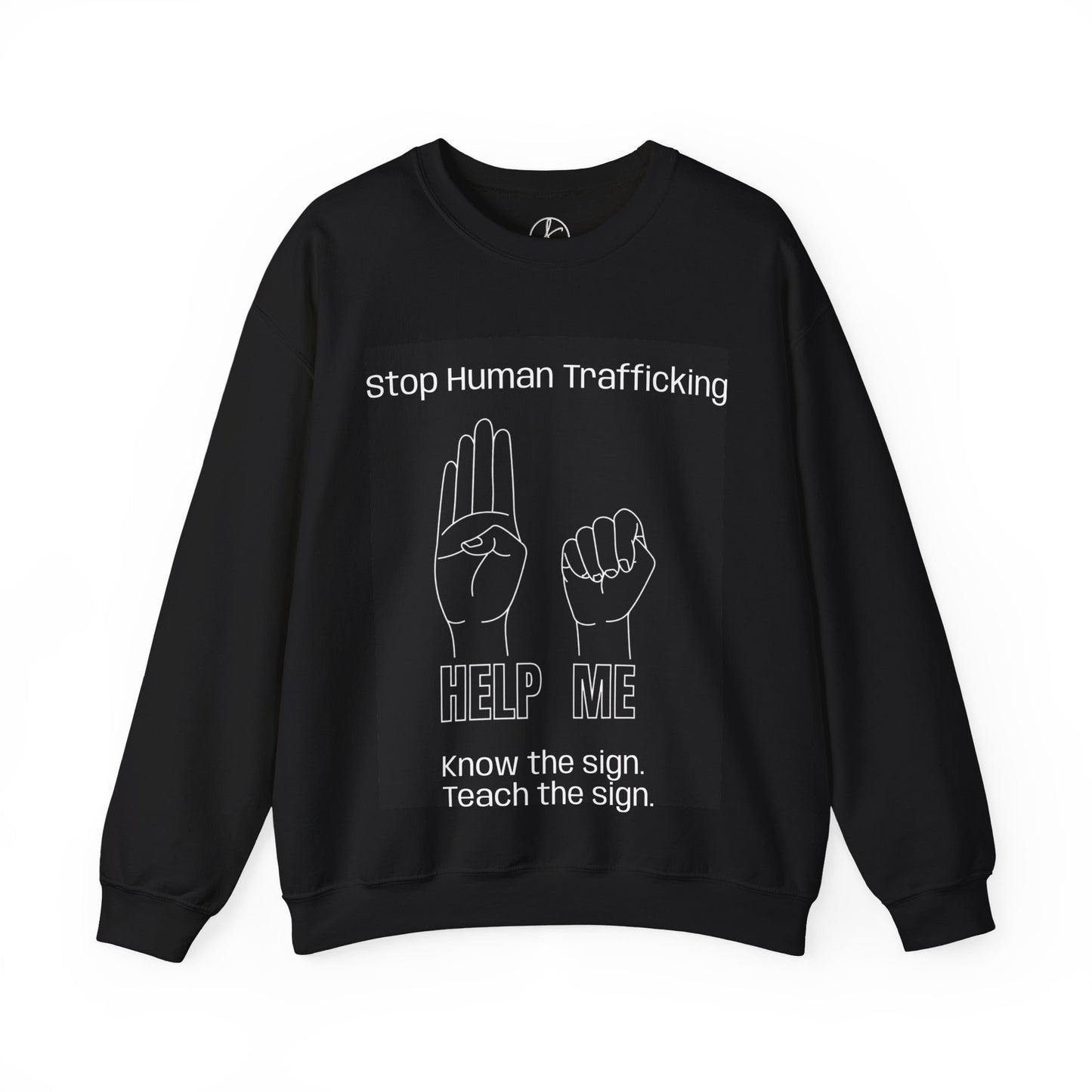 Human Trafficking Hand Sign Sweatshirt