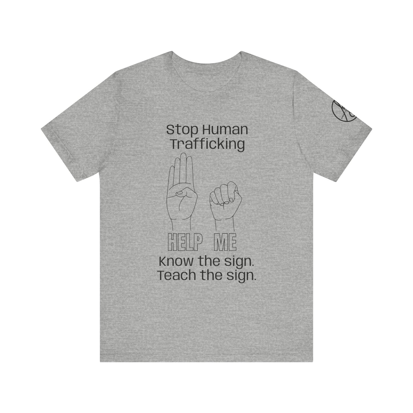 Human Trafficking Hand Sign Unisex Tee