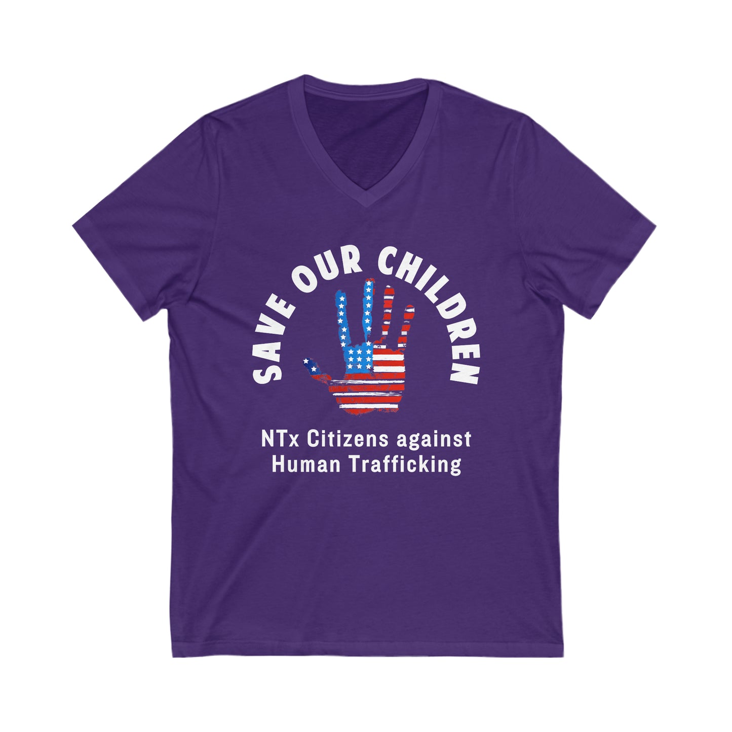 Save Our Children Unisex Jersey Short Sleeve V-Neck Tee