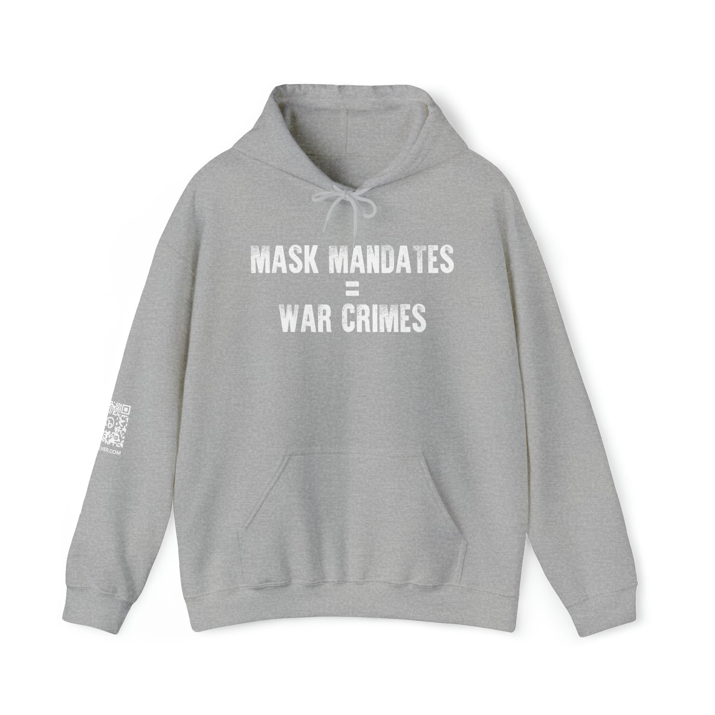 Mask Mandates = War Crimes Unisex Heavy Blend™ Hooded Sweatshirt