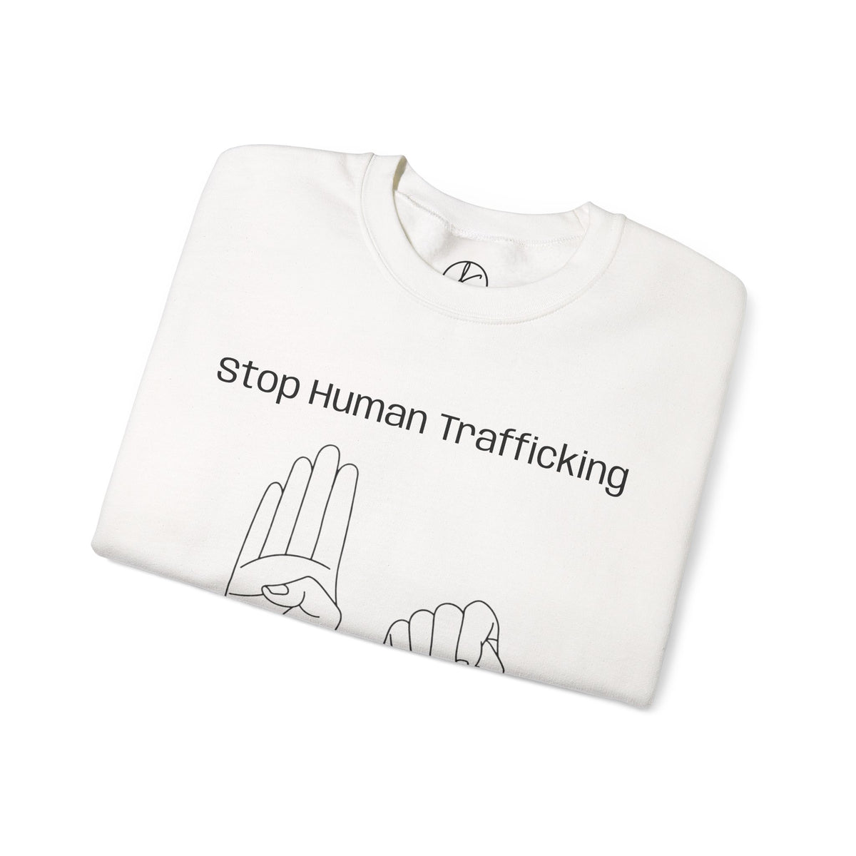 Human Trafficking Hand Sign Sweatshirt