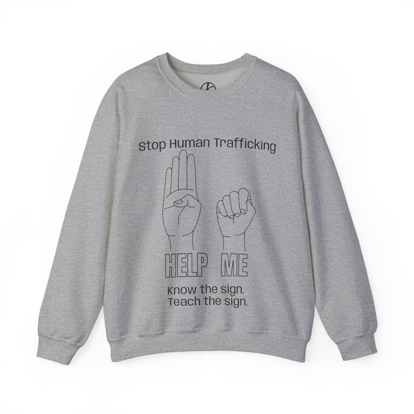 Human Trafficking Hand Sign Sweatshirt