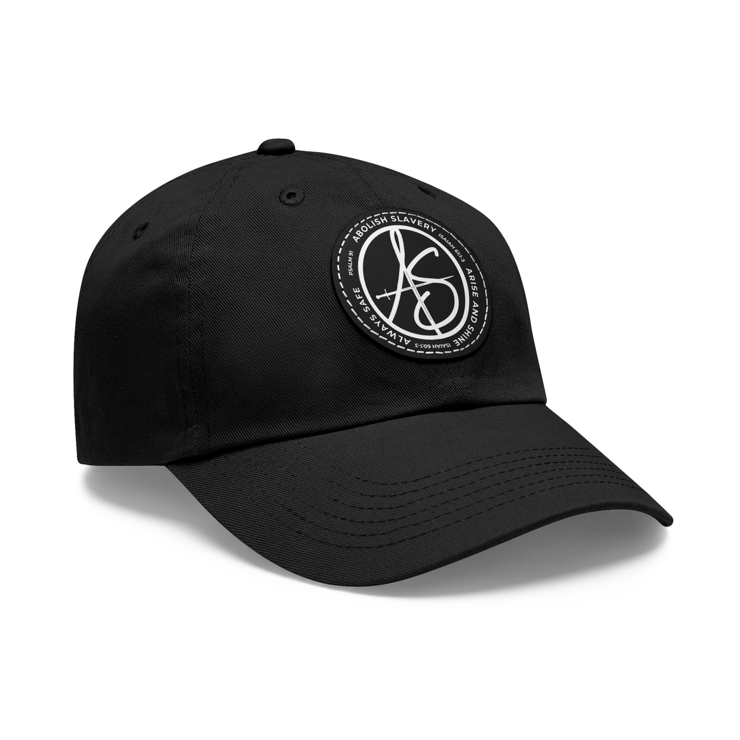 AS Logo Dad Hat with Leather Patch (Round)