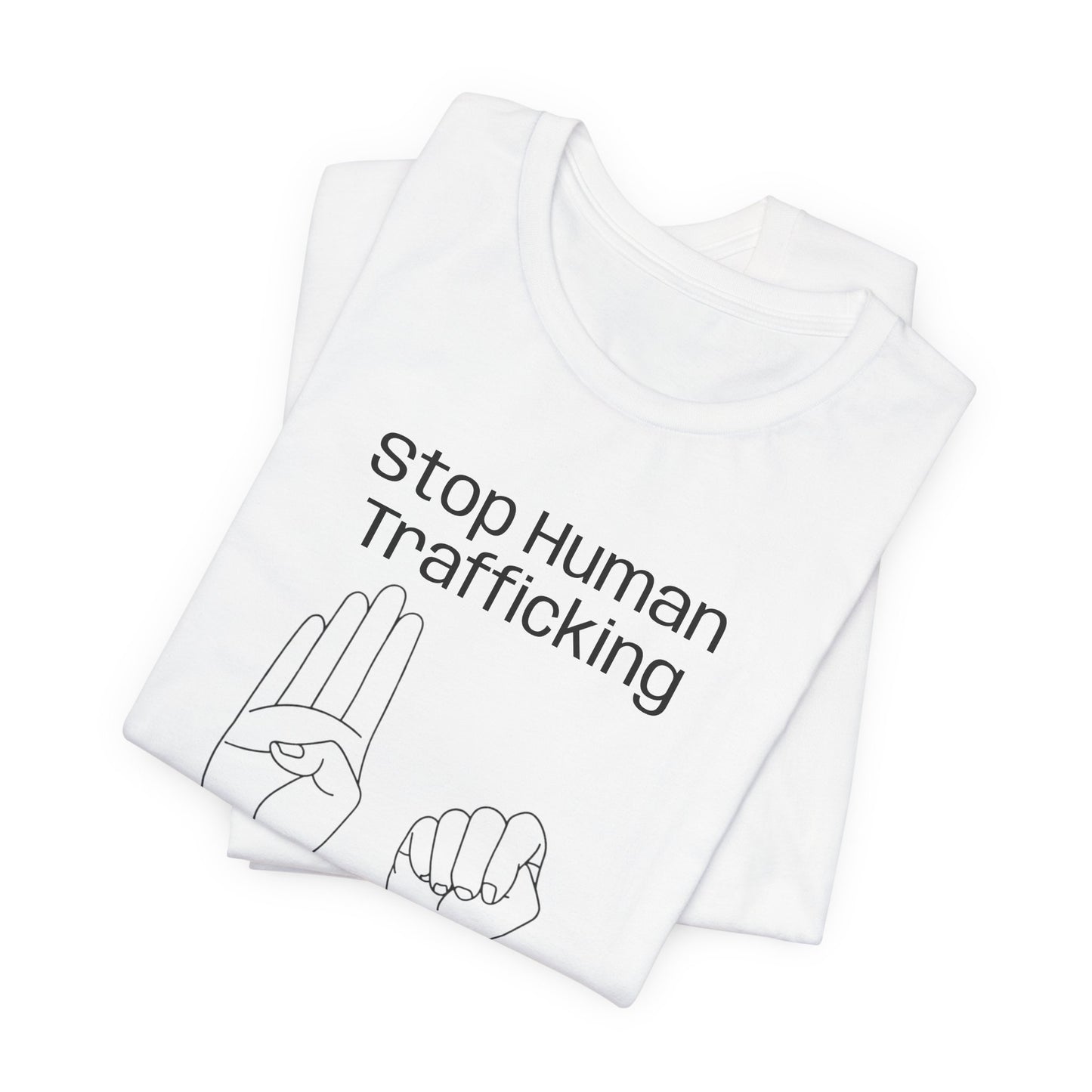 Human Trafficking Hand Sign Unisex Tee