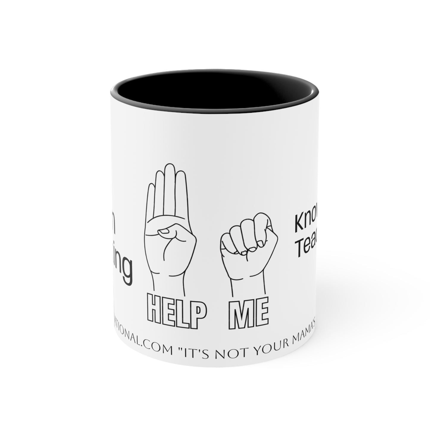 Human Trafficking Hand Sign Coffee Mug