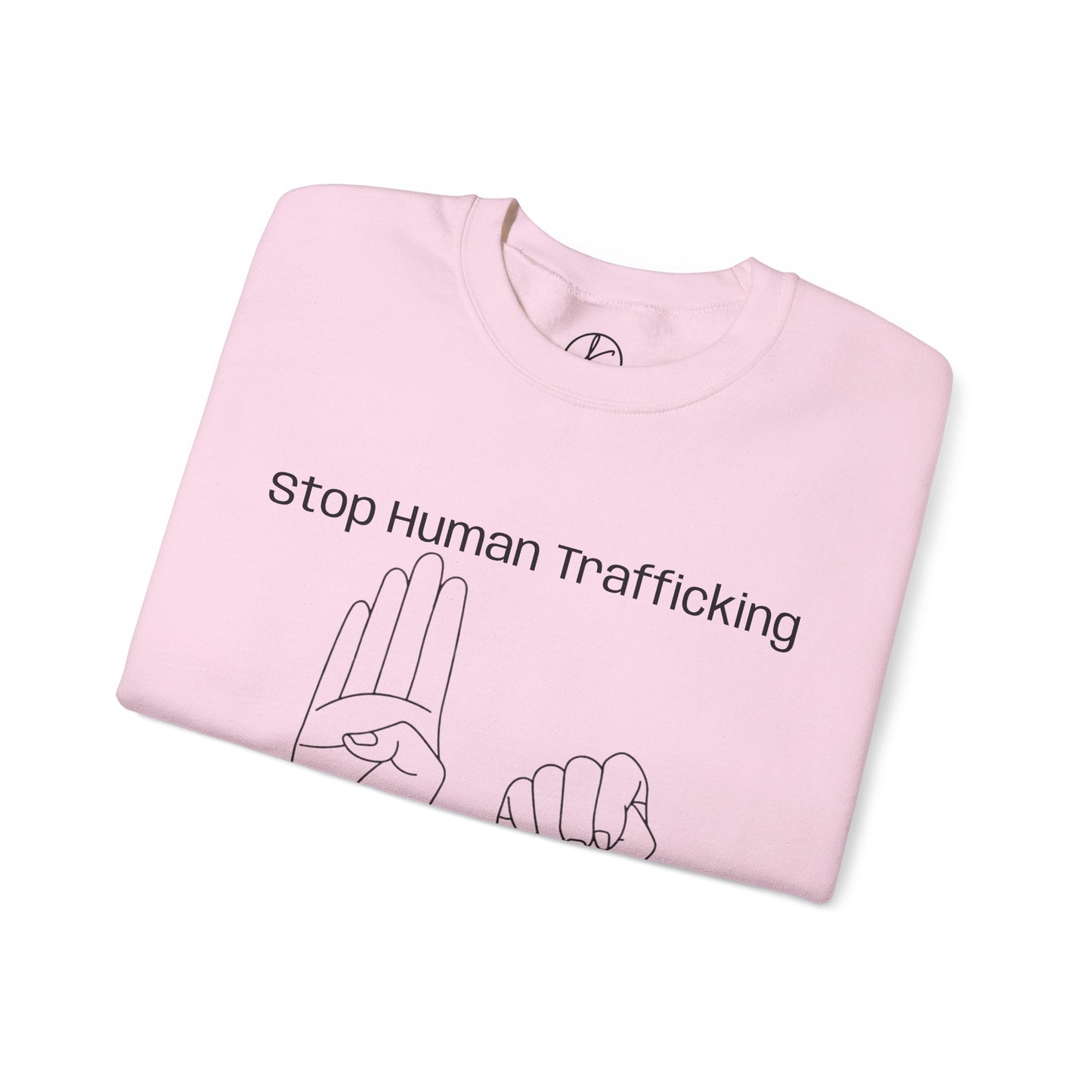 Human Trafficking Hand Sign Sweatshirt