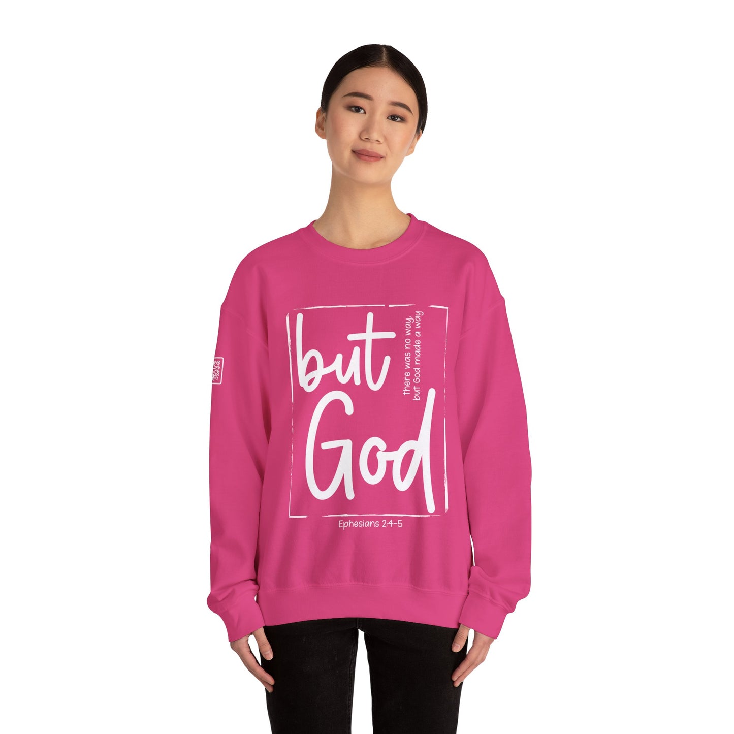 But God Unisex Heavy Blend™ Crewneck Sweatshirt