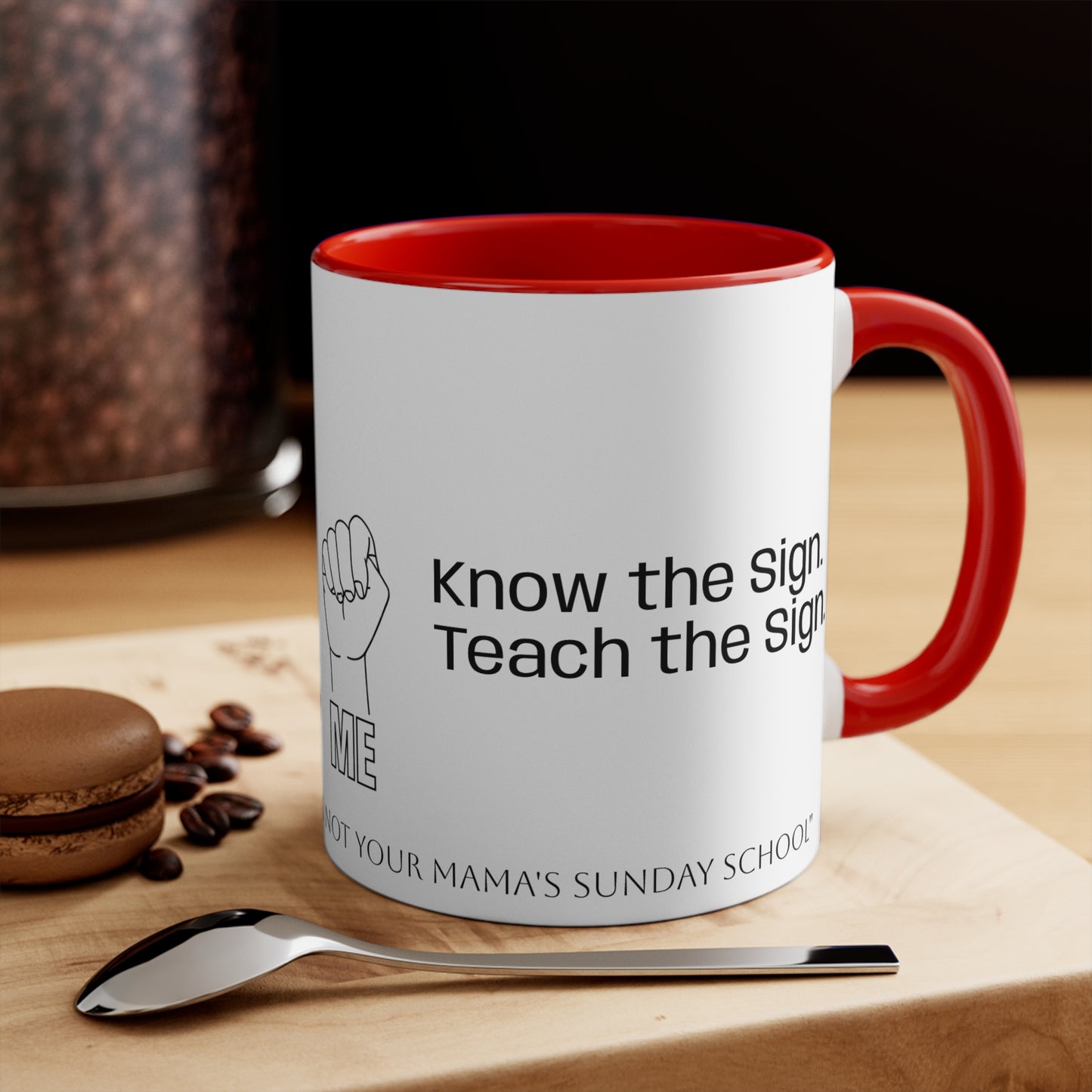 Human Trafficking Hand Sign Coffee Mug