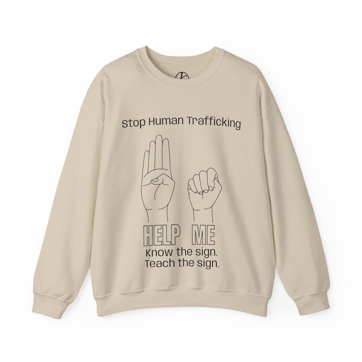 Human Trafficking Hand Sign Sweatshirt