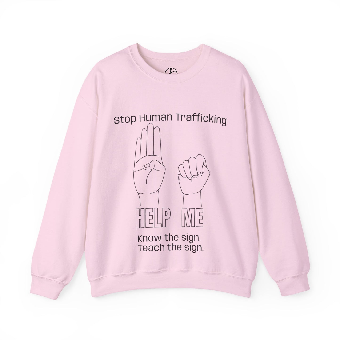 Human Trafficking Hand Sign Sweatshirt