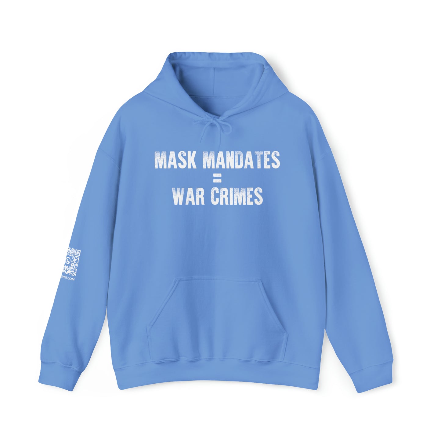 Mask Mandates = War Crimes Unisex Heavy Blend™ Hooded Sweatshirt