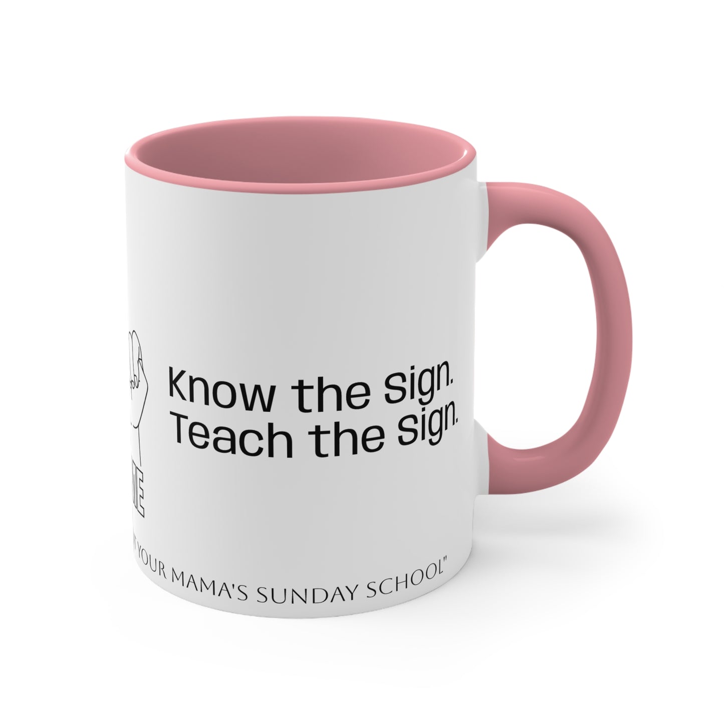 Human Trafficking Hand Sign Coffee Mug