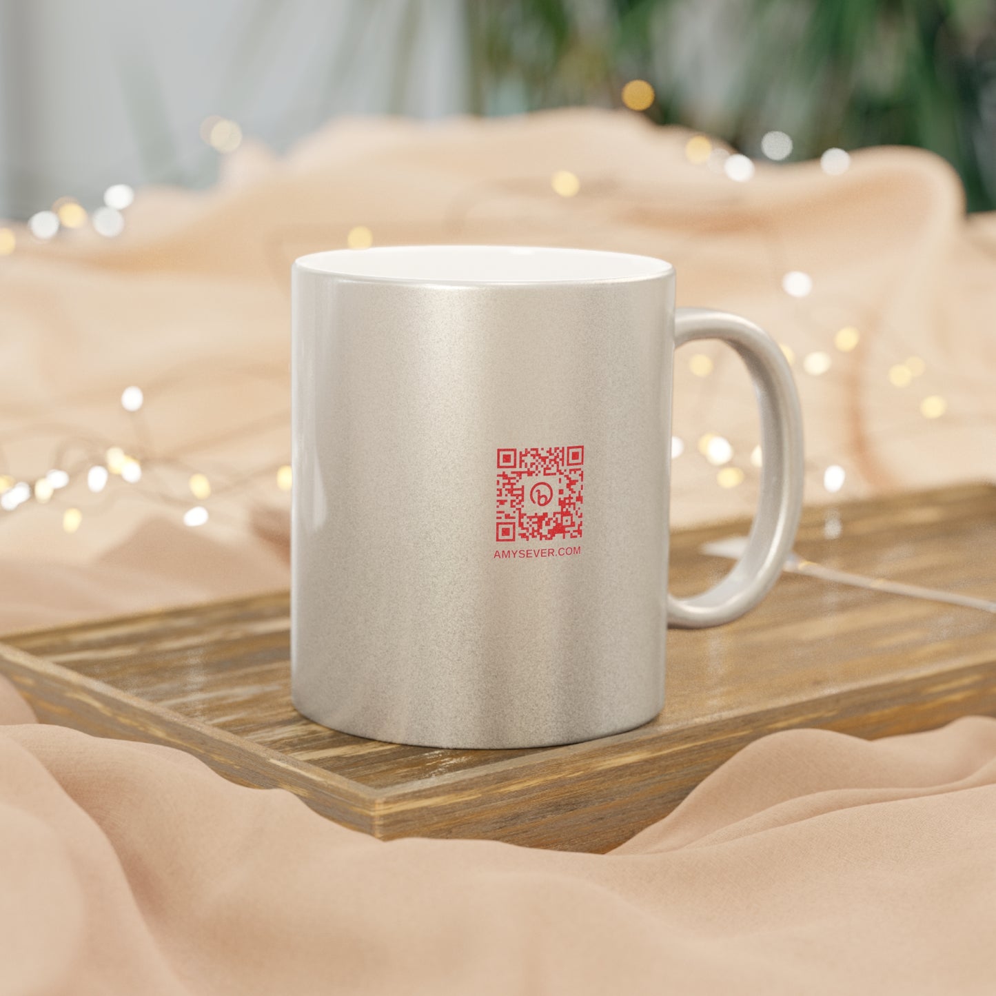 AS Logo Silver Metallic Mug Holiday Edition