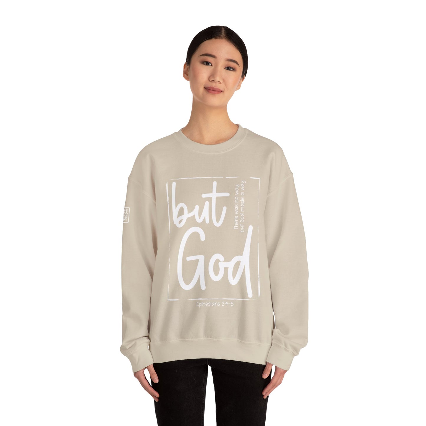 But God Unisex Heavy Blend™ Crewneck Sweatshirt