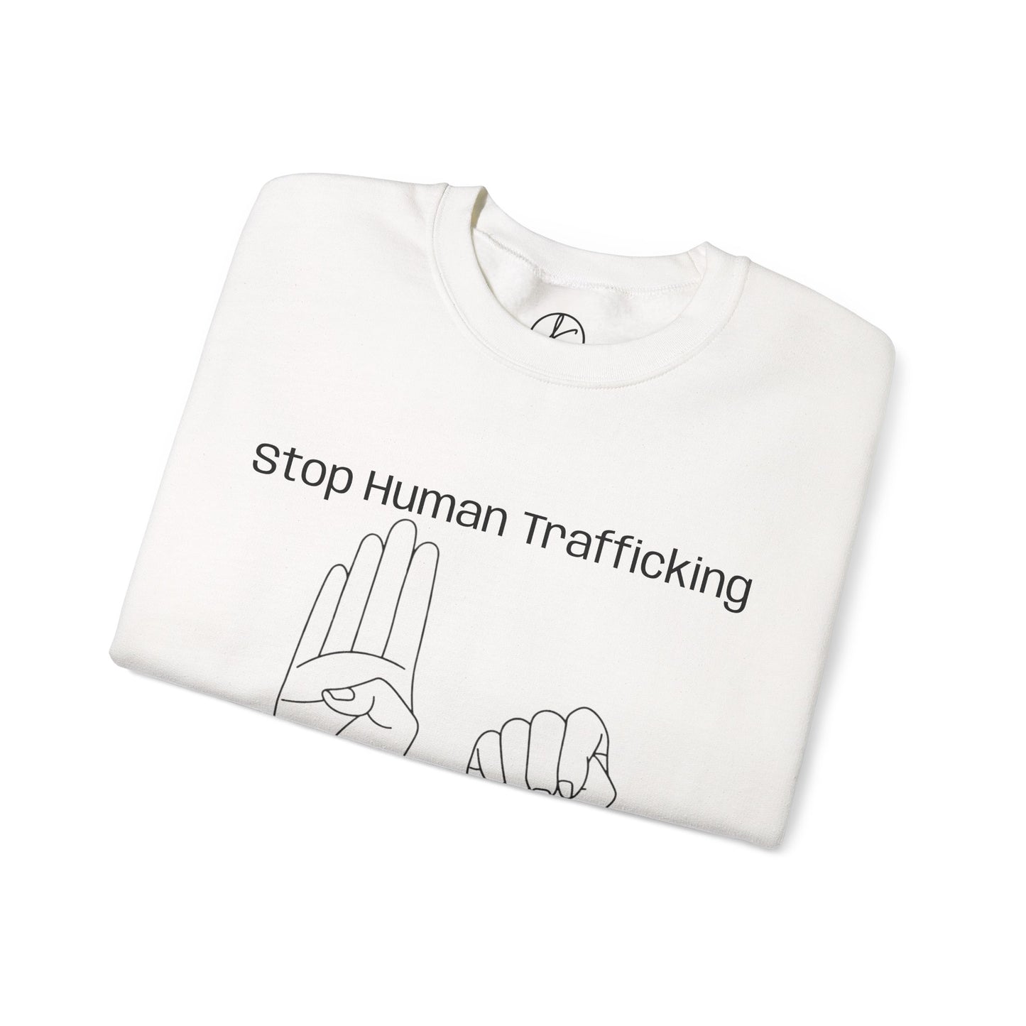 Human Trafficking Hand Sign Sweatshirt