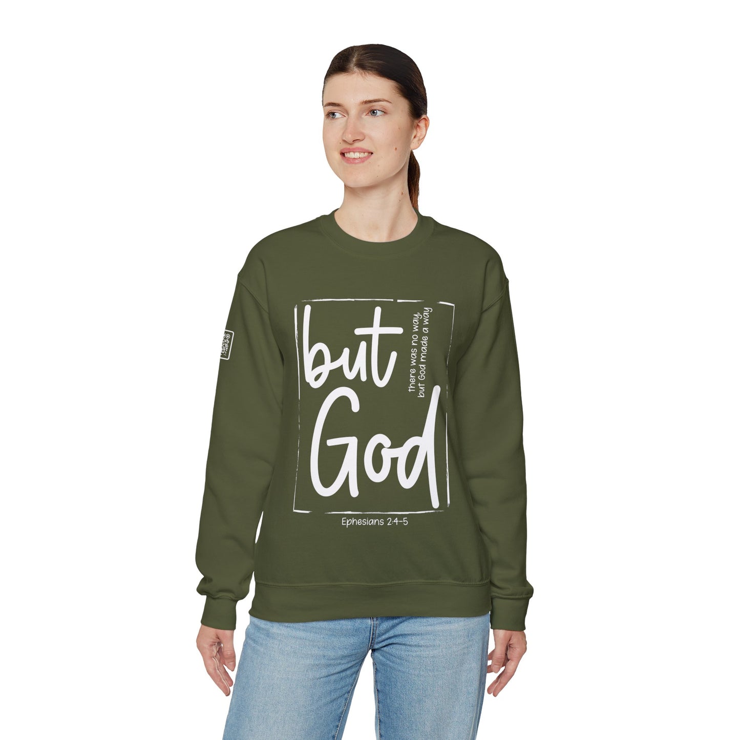 But God Unisex Heavy Blend™ Crewneck Sweatshirt