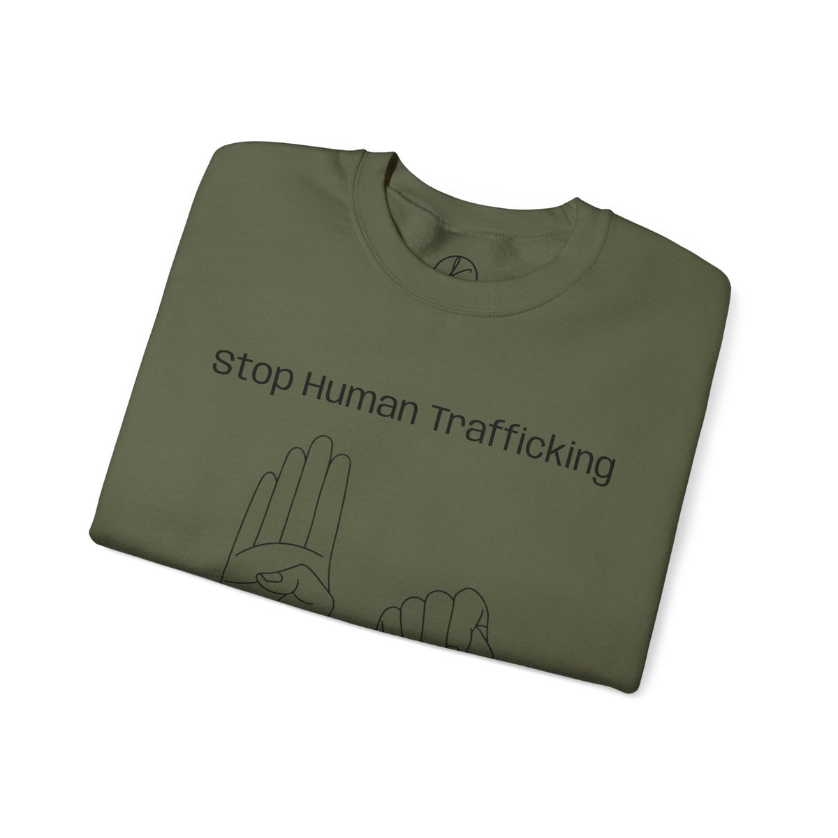 Human Trafficking Hand Sign Sweatshirt