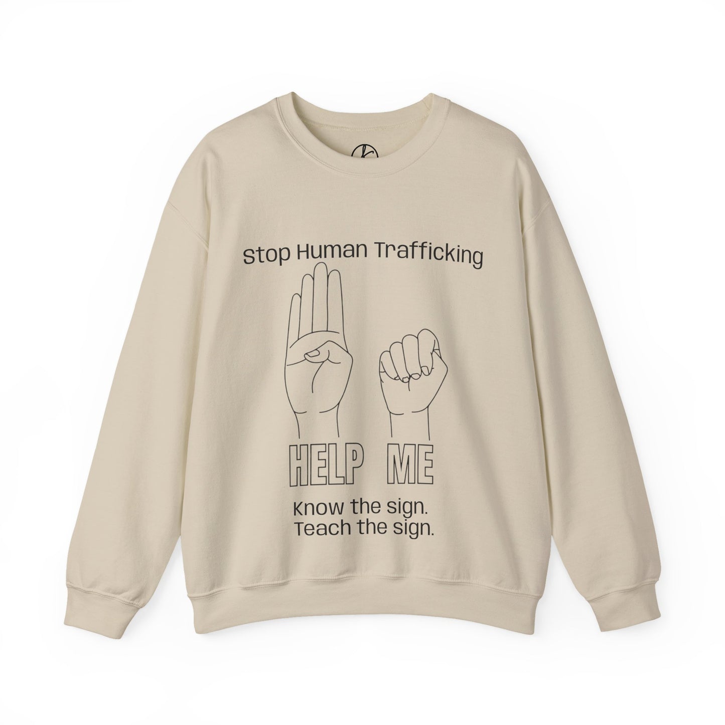 Human Trafficking Hand Sign Sweatshirt