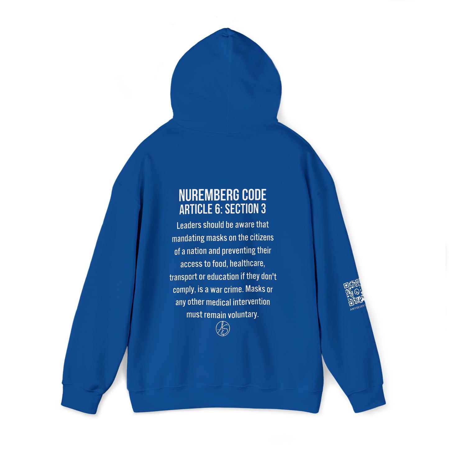 Mask Mandates = War Crimes Unisex Heavy Blend™ Hooded Sweatshirt