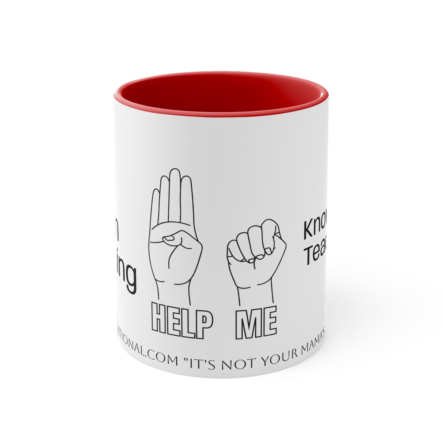 Human Trafficking Hand Sign Coffee Mug