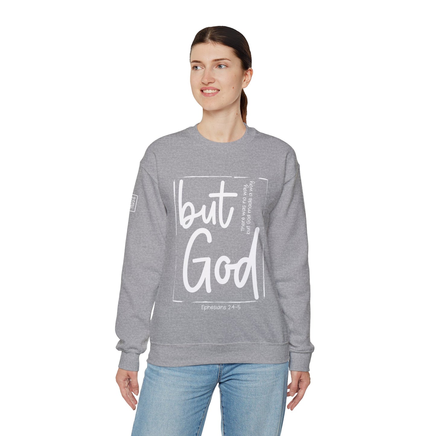 But God Unisex Heavy Blend™ Crewneck Sweatshirt