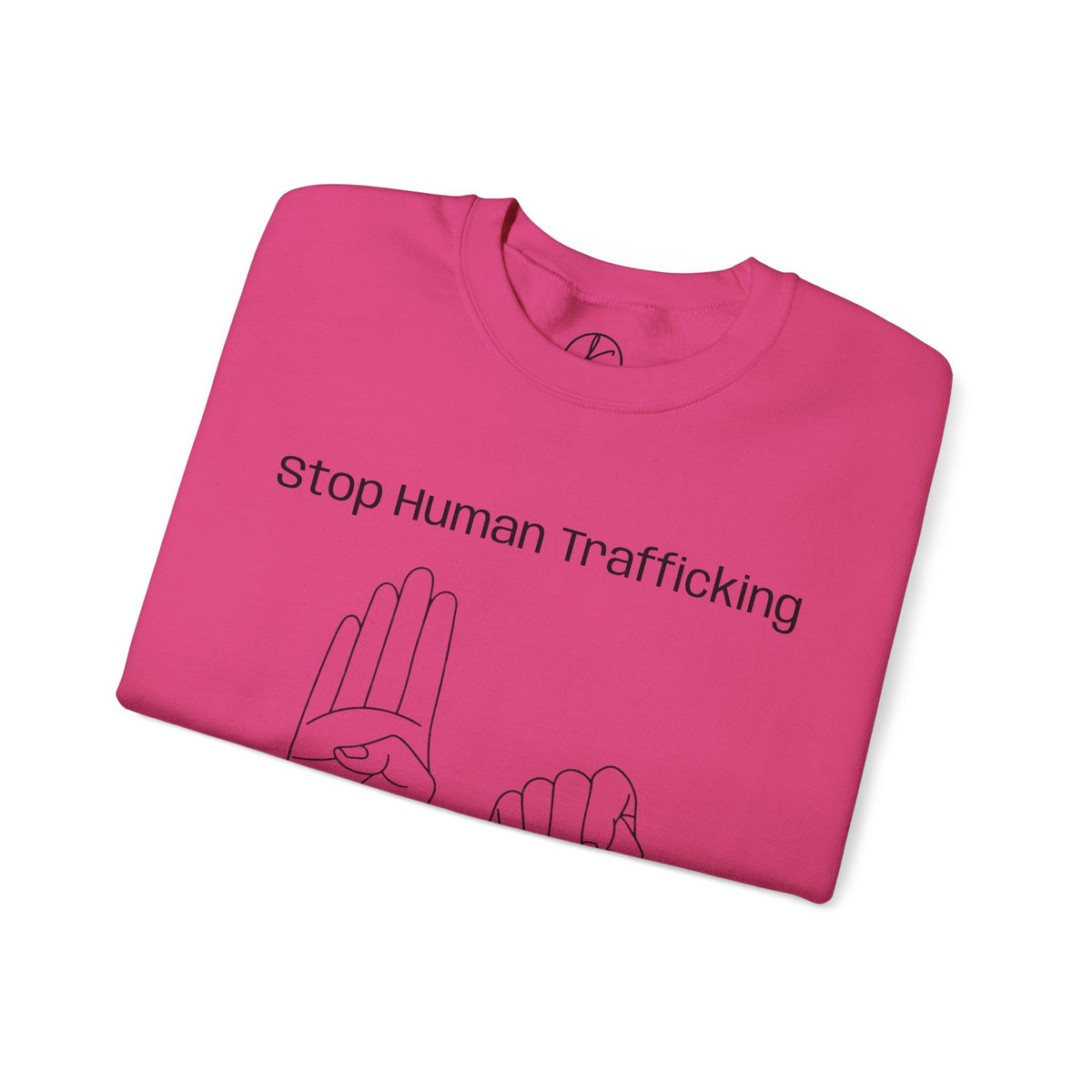 Human Trafficking Hand Sign Sweatshirt