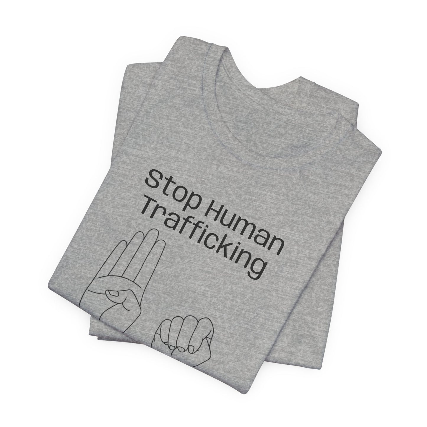 Human Trafficking Hand Sign Unisex Tee