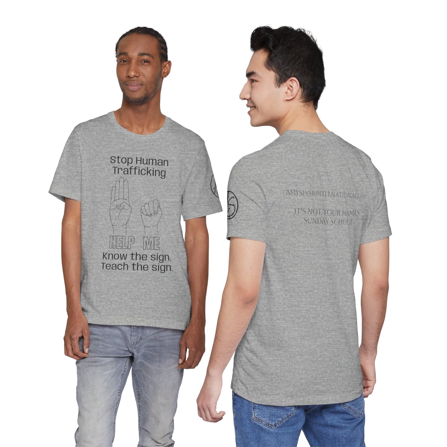 Human Trafficking Hand Sign Unisex Tee