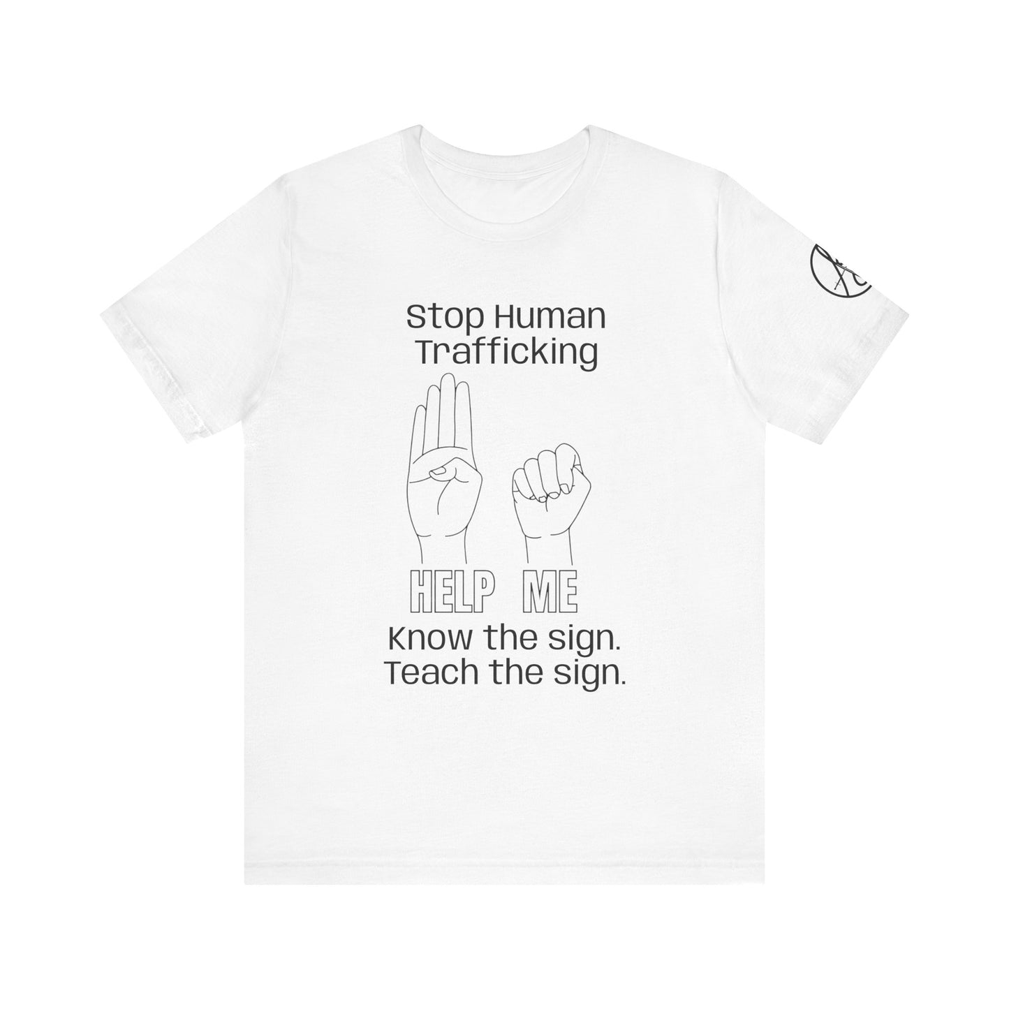 Human Trafficking Hand Sign Unisex Tee