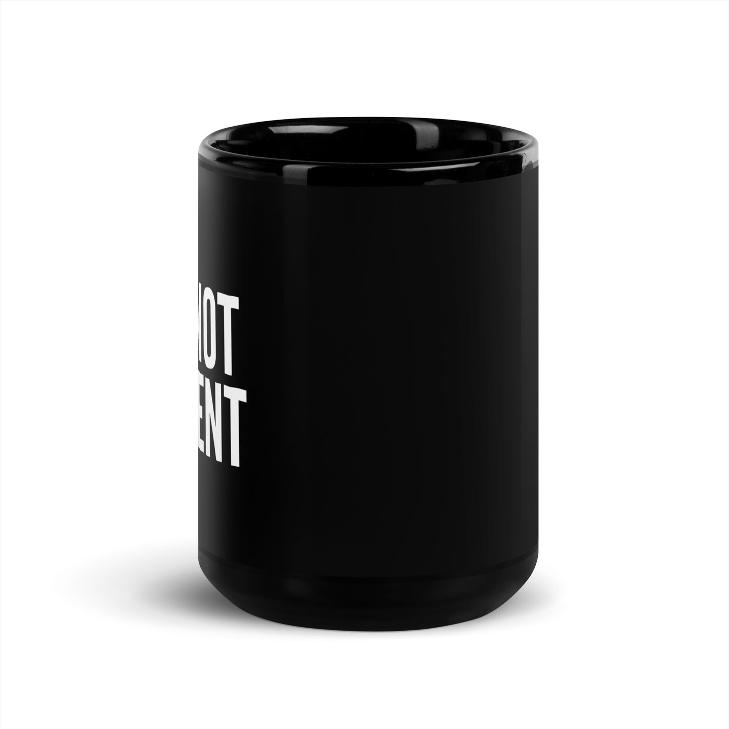 I Do Not Consent Black Glossy Mug