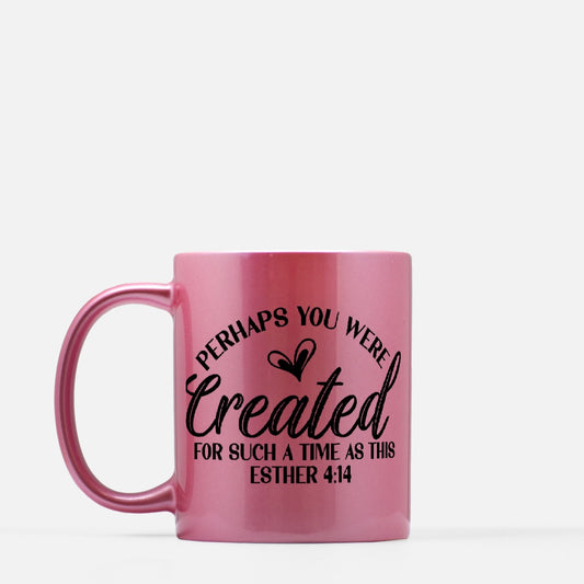 Esther 4:14 Pink Metallic Mug