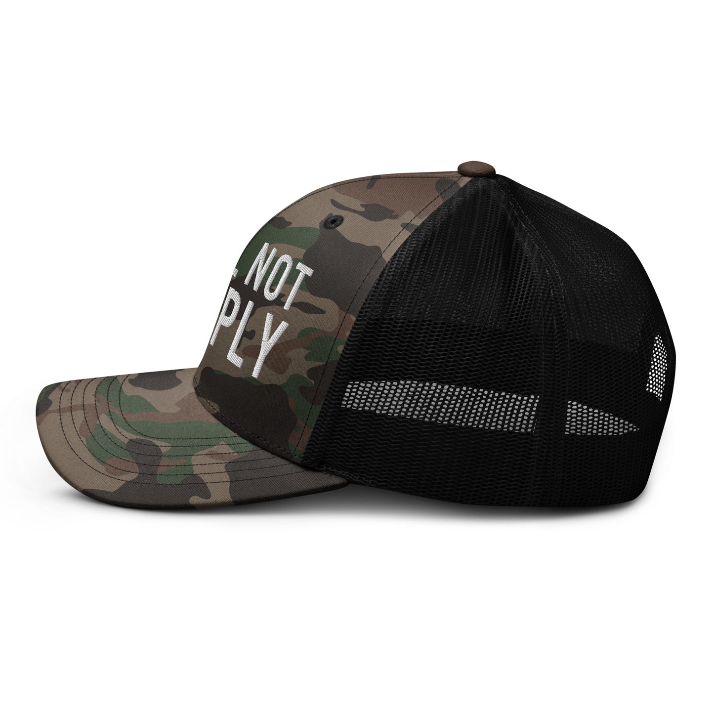 I Will Not Comply Camouflage Trucker Hat