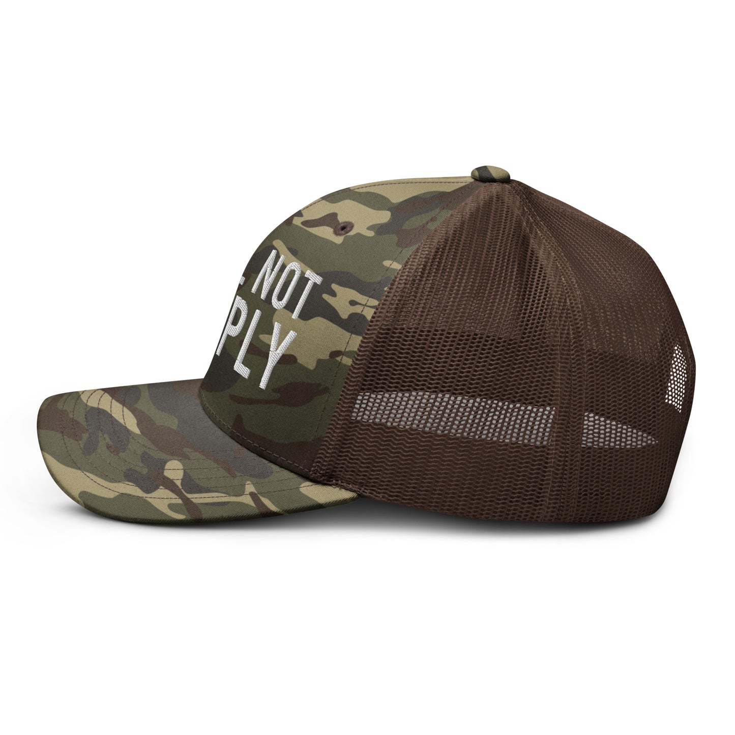 I Will Not Comply Camouflage Trucker Hat